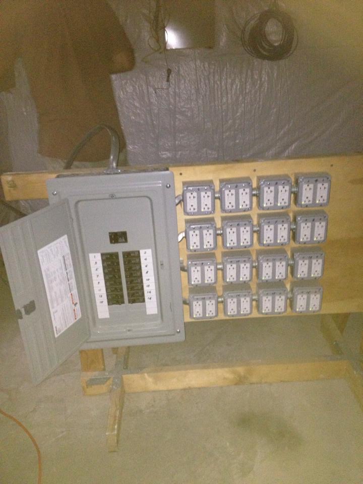 commercial electrical box install